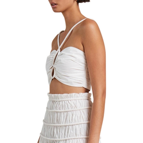 BEC + BRIDGE Eli Crop Top White *Size 6 Nwt* - Picture 2 of 9